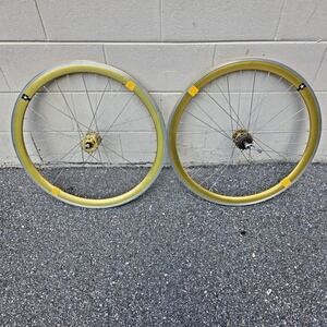 Vintage Joytech Gold 28" Bicycle Wheel Set Front & Rear Rims